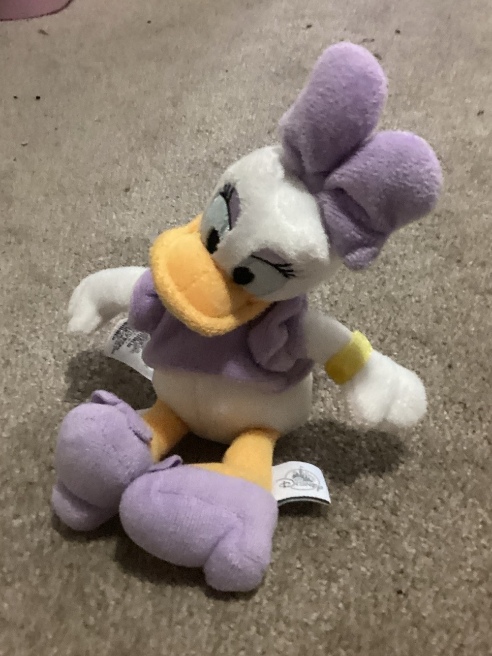 Disney Daisy Duck Plush - Purple, White, Yellow